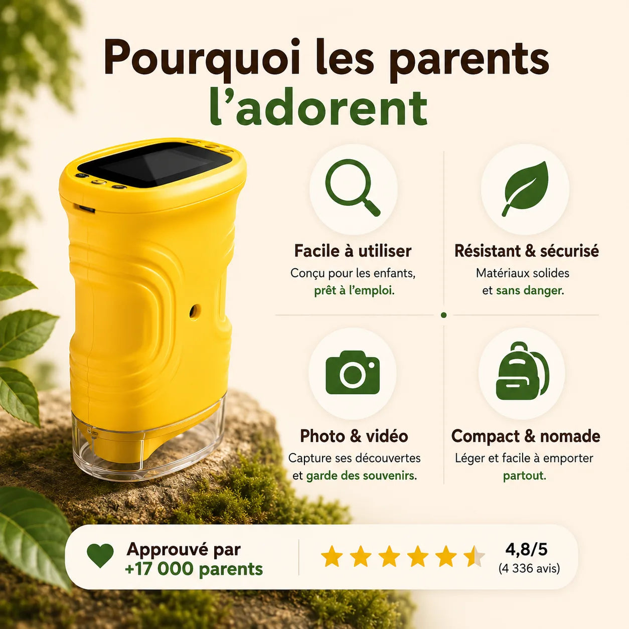 Le microscope qui fait oublier les écrans